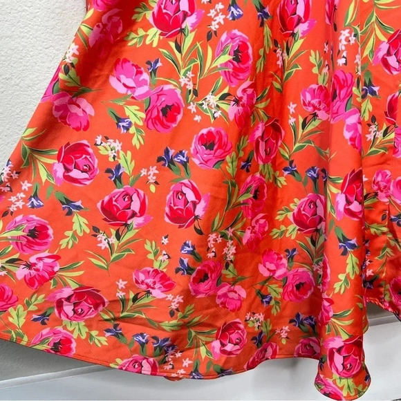 Keepsake The Label Coral Tiered Ruffle Maxi Dress Floral XS - Picture 11 of 11